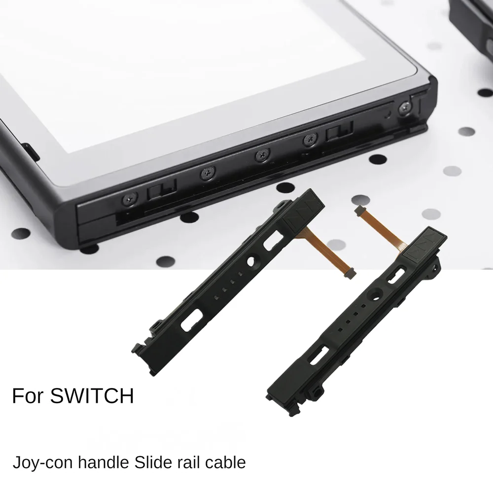 Original Repart Part Right And Left Slide Rail With Flex Cable Fix Part For Switch Console 5 Console For Joycon Rebuild Track