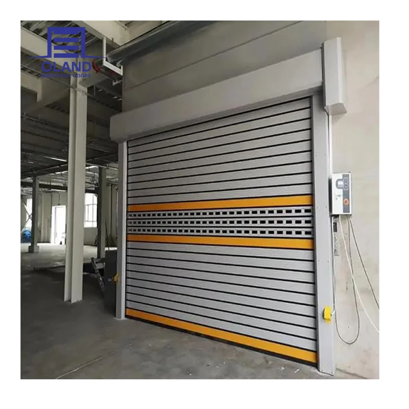 

Customized Exterior Roller High Speed Doors Electric Security Warehouse Shutters Storage Aluminum Roll Up Doors
