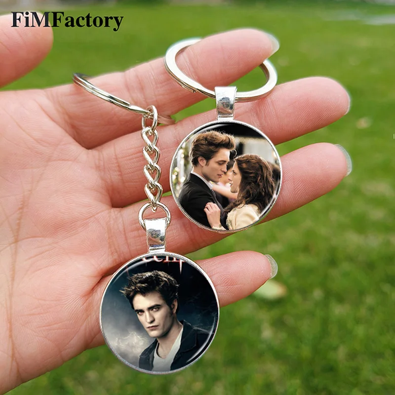 Twilight Vampire Movie Keychain Bella Edward Jacob Character Keyring Charm Jewelry Accessories For Men Women Fans Gift