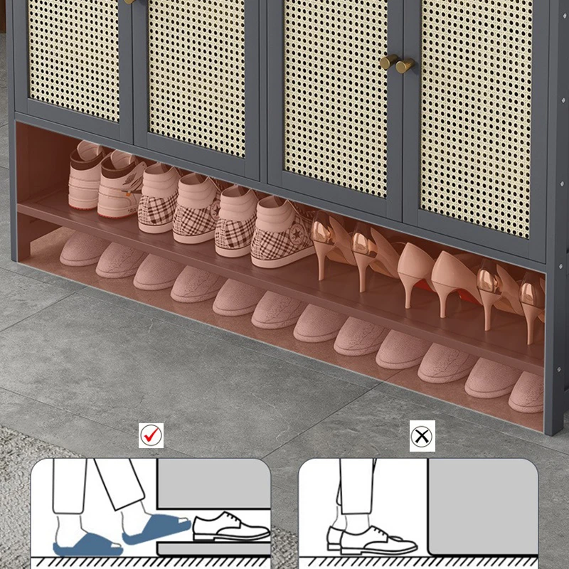 Save Space Shoe Cabinet Household Door Multi-layer Shoe Rack Simple Dustproof Entrance Storage Shoe Rack 신발장 입구 신발장