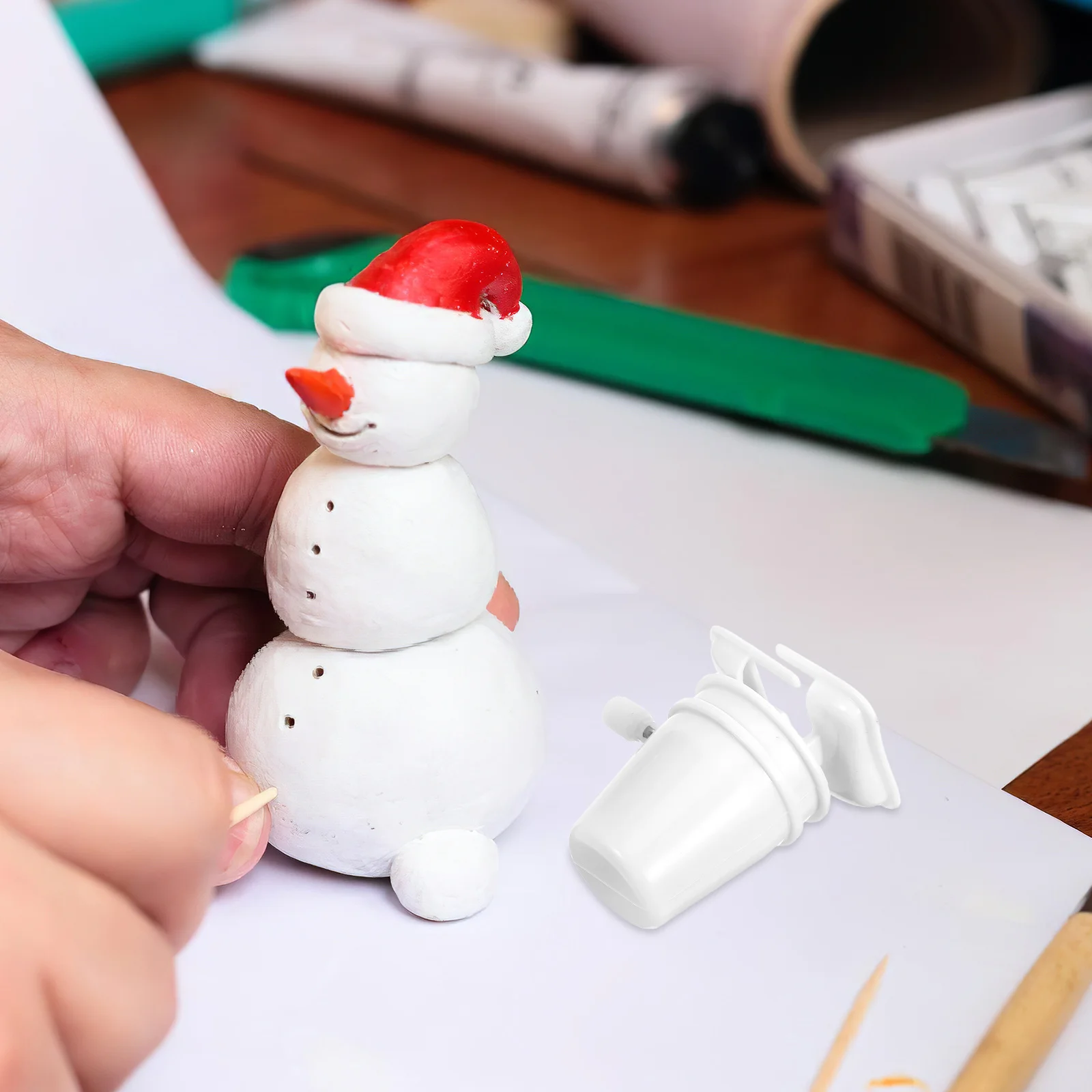 

6Pcs Plastic Clockwise Movement DIY Supply Clay Craft Repair Fitting Mini Replacement Compact Mechanism for Handmade Accessories