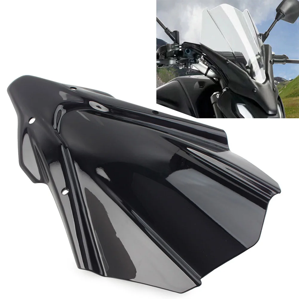 

Black Motorcycle Windshield WindScreen Wind Screen Deflector Cover For Yamaha MT-07 MT07 2021 2022