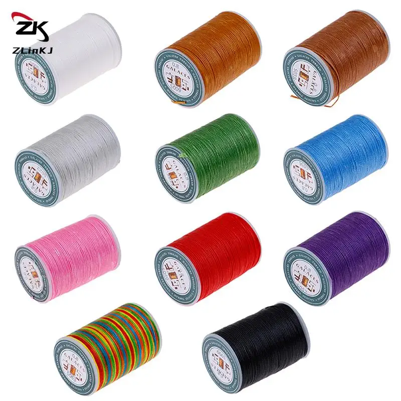 90 Meters Multicolor Sewing Thread Polyester Cord Waxed Thread Leather 0.8mm for DIY Tool Hand Stitching Thread