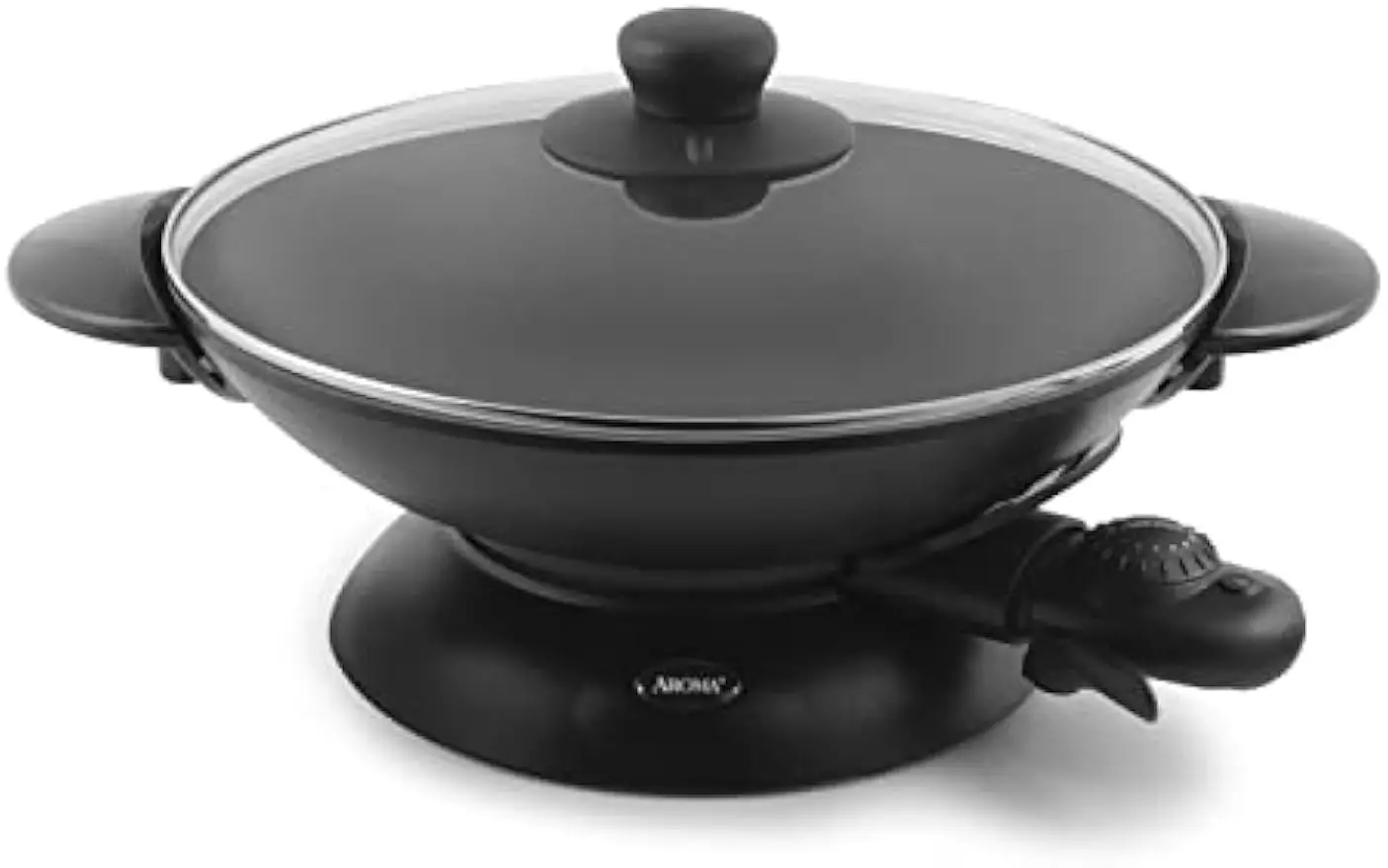 

Electric Wok with Glass Lid, Nonstick, Includes Chopsticks and Racks for Easy Asian Cooking