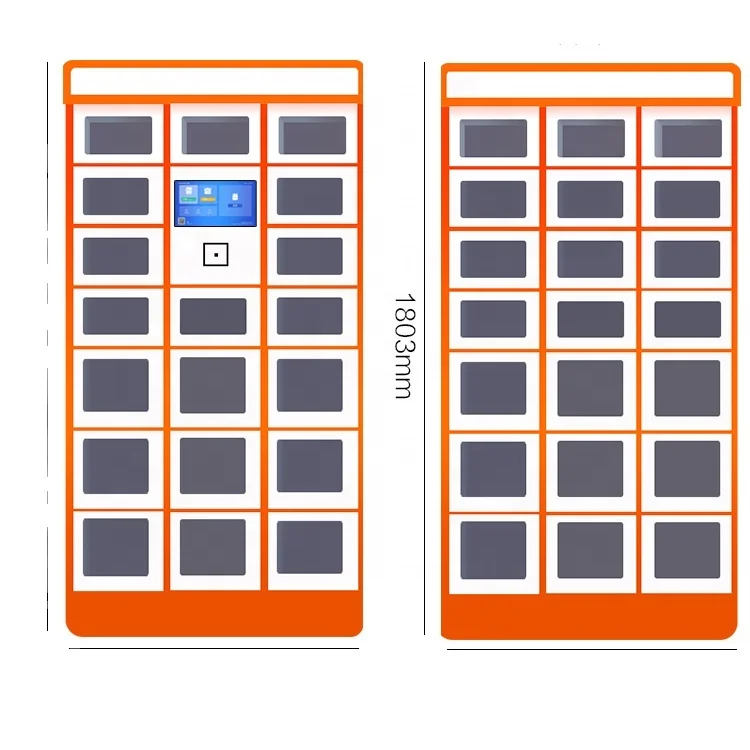 smart fresh food locker cold food locker refrigerated food locker with own developed software and 110v/220v compressor