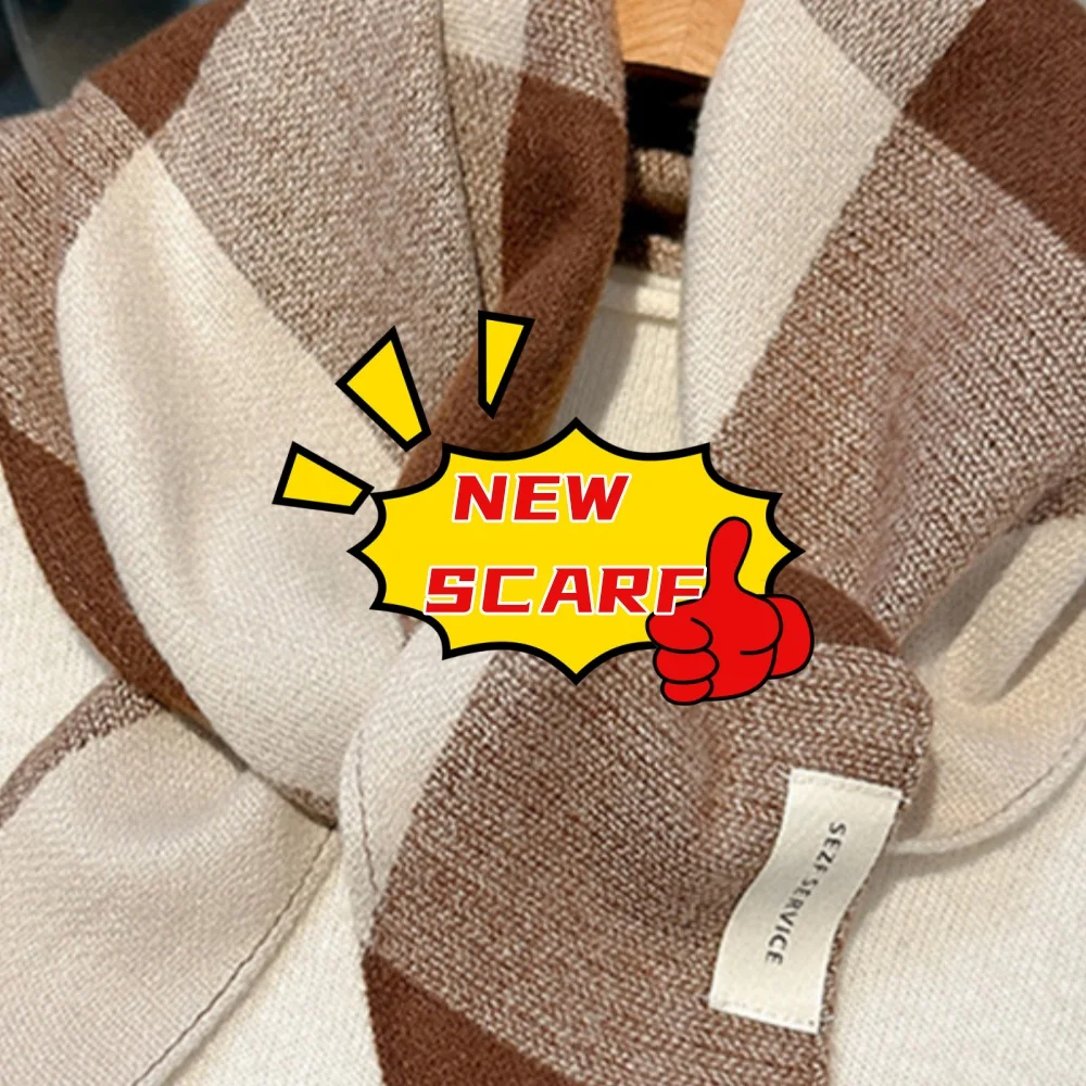 منقوشة الحجاب الصوف الحياكة التفاف الثلاثي وشاح شال صغير وشاح غير رسمي الرقبة أدفأ عناصر مفيدة شال شتاء دافئ الخمار