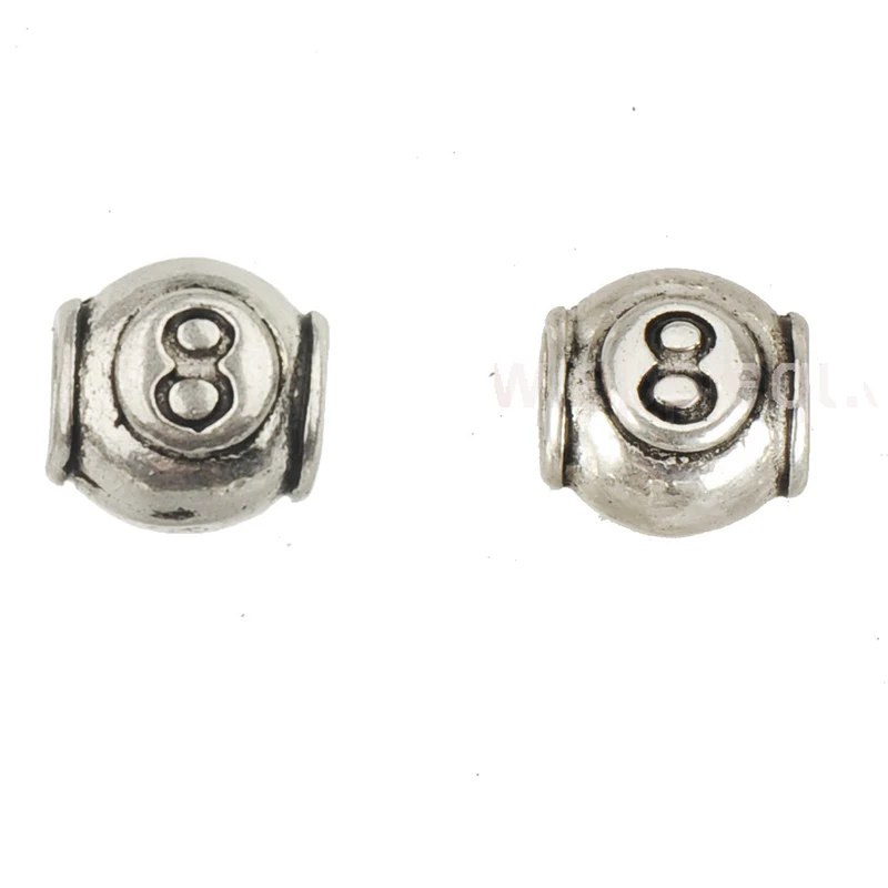 Alloy Beads For Crafts Jewellery Parts Diy Handiworks Findings 30pcs 4mm Big Hole Metal Silver Manufacture Bracelets Accessories