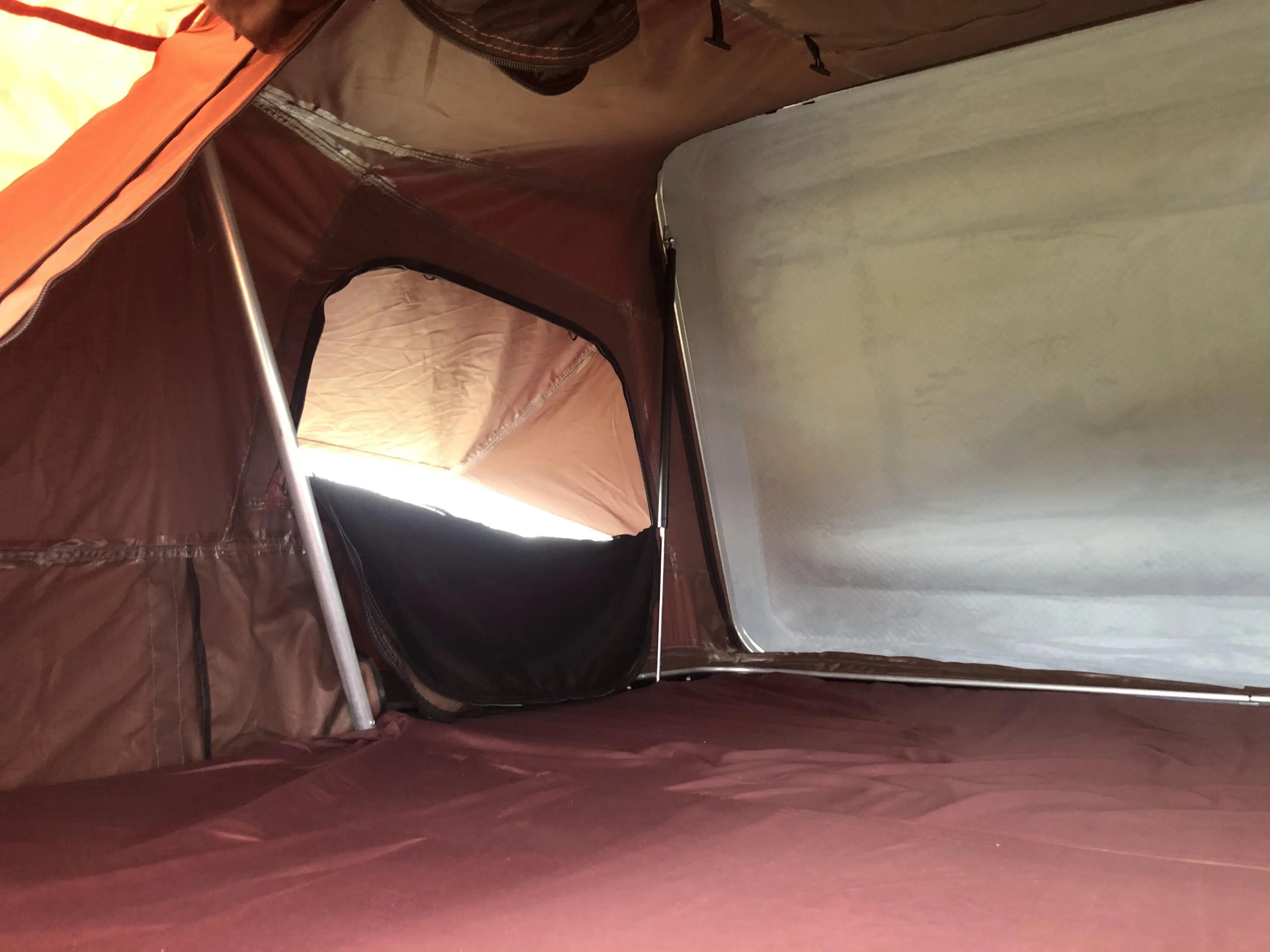 160*210*100 سنتيمتر عالية الجودة في الهواء الطلق قافلة مجموعة التخييم مقاوم للماء الهيدروليكية التلقائي سريعة الفتح الجانب الوجه سقف خيمة #4