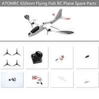 Skyzone ATOMRC RC Sailplane Flying Fish Spare Part Elevator Motor ESC Foxeer Razer Nano Camera Video Transmitter Propeller