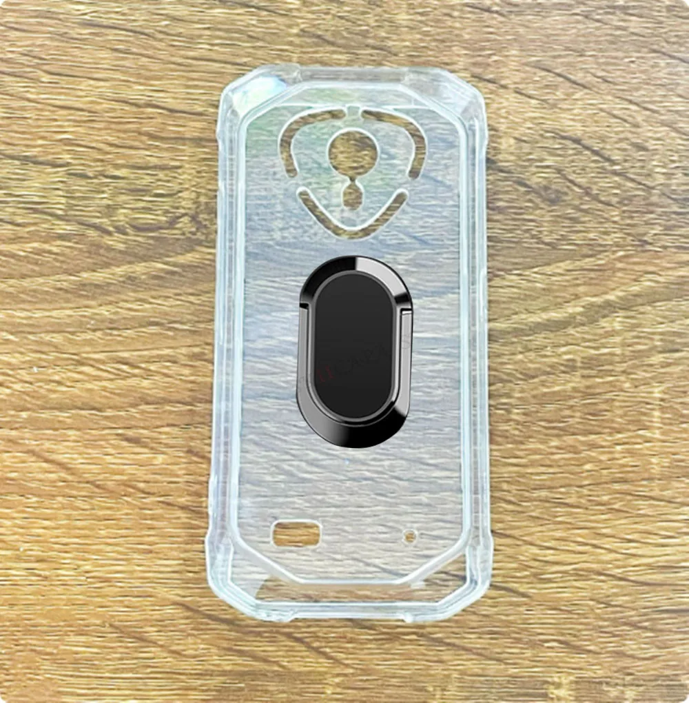 For Cubot KingKong Mini 4 4.7" KingKongMini4 Mini4 Back Ring Holder Bracket Phone Case TPU Soft Silicone Cover