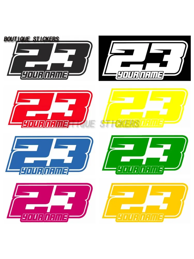 AliExpress Exquisite racing competition number 23 sticker vinyl racing dirt bike MX off-road car sticker