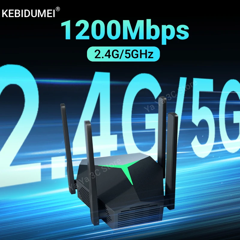 

5Ghz AC1200 WiFi Repeater 2.4G/5GHz Wi-Fi Signal Booster Long Range Network Wlan 1200Mbps WiFi Repetidor WiFi Extender