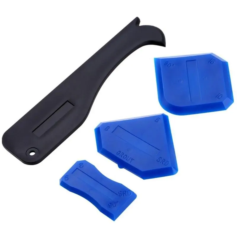 Silicone Glue Scraper Set Scraper Caulk Finisher Smooth Grout Kit Tools Floor Mould Removal Sealant Hand Tool Accessories