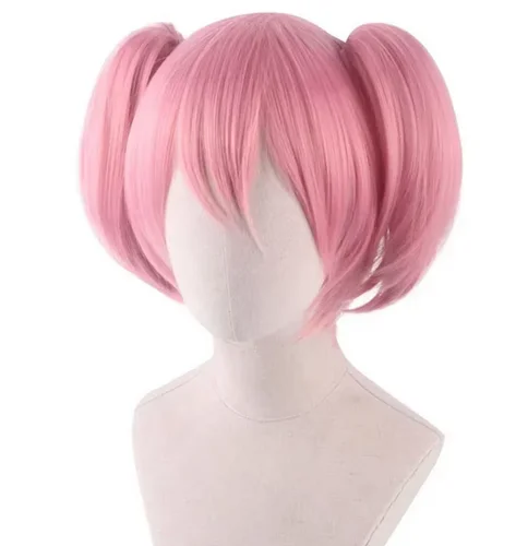 Anime Puella Magi Madoka Magica Kaname Madoka Pruik Cosplay Pruiken Spelen Lang Gouden Haar Halloween