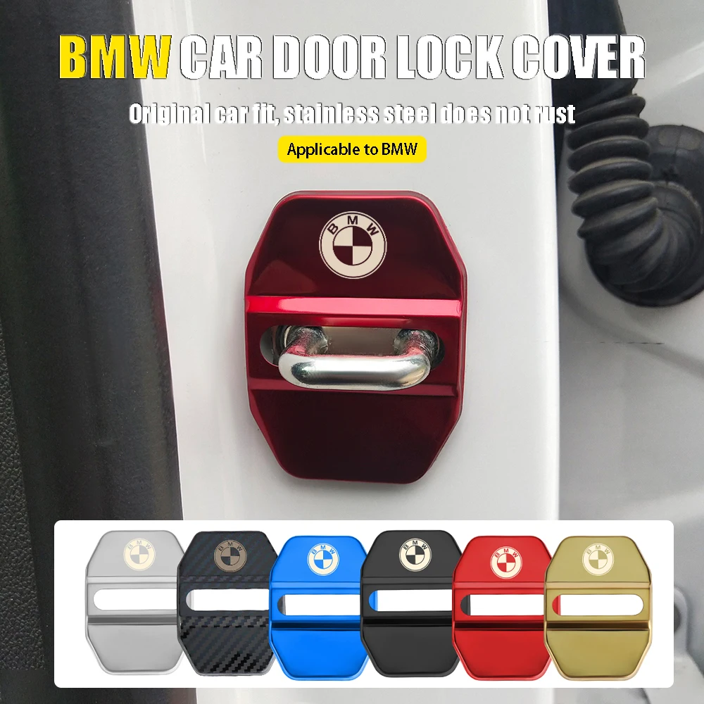 Auto Modification Accessories For BMW M Performance X3 X4 X5 E39 E62 E71 E87 E90 F10 F20 Z4 4Pcs Car Door Lock Protective Covers