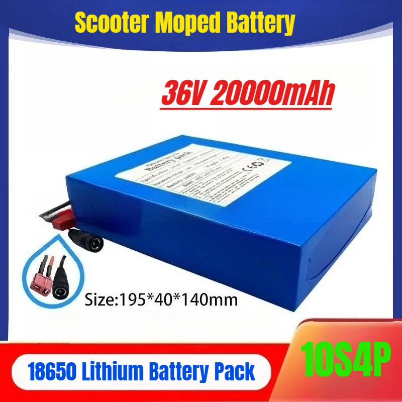 

36V 10S4P 20Ah Scooter Moped 18650 Lithium Battery Pack
