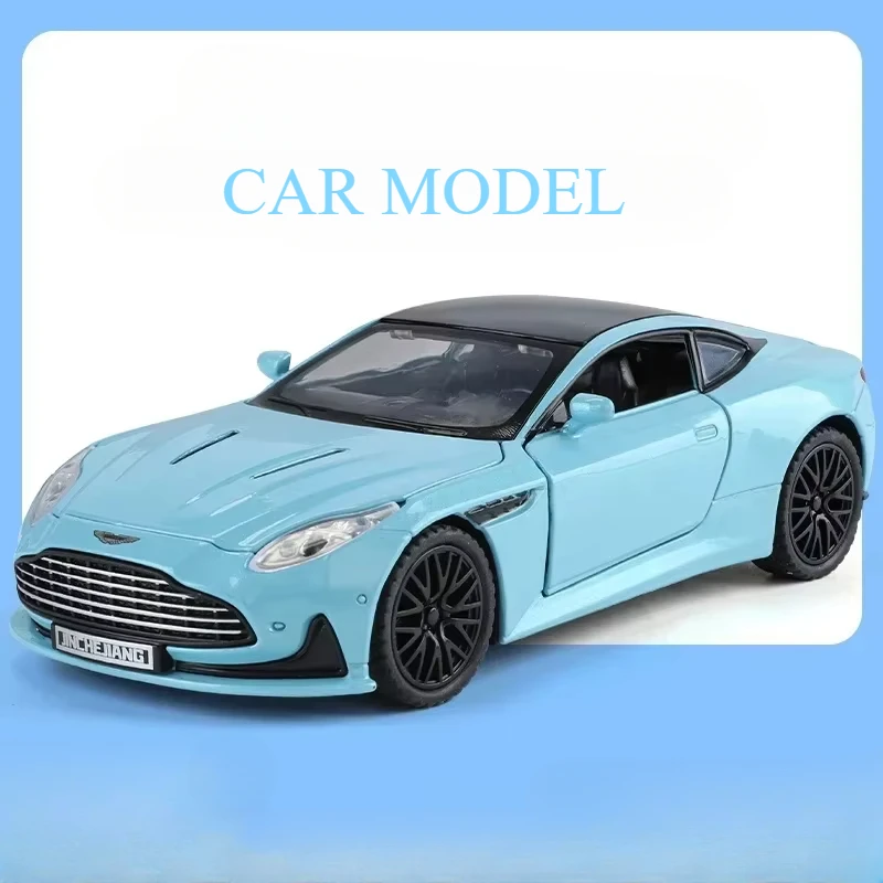 1:32 مارتن DB12 GT Supercar سبيكة دييكاست نموذج معدني سيارة الصوت والضوء هواية المقتنيات الحلي هدية عيد ميلاد الأولاد