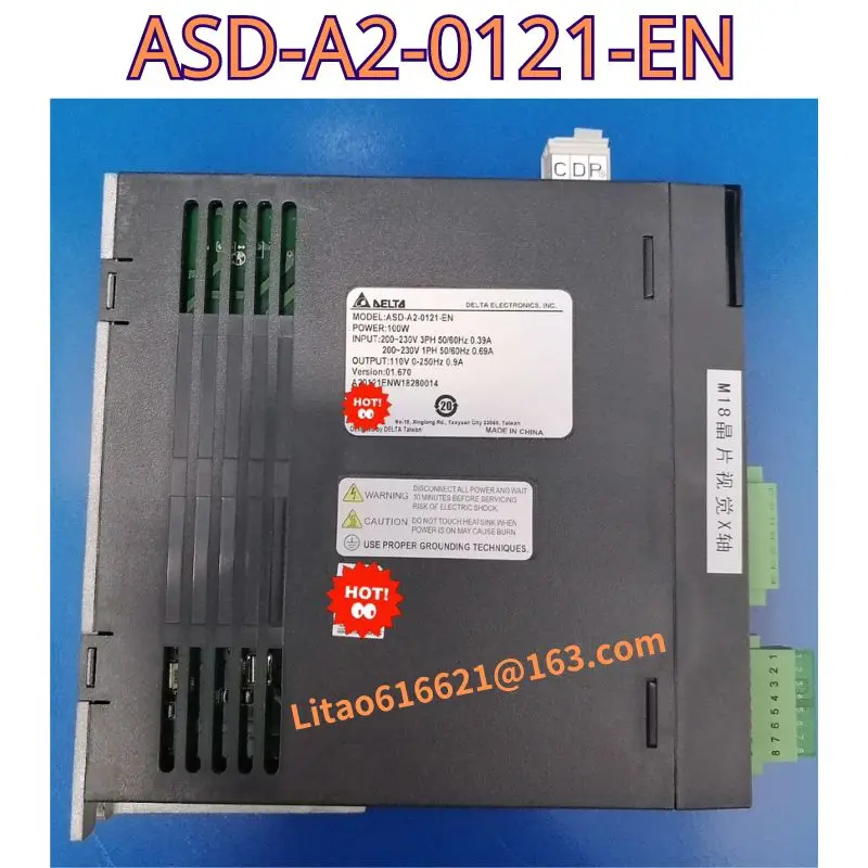 Used original servo driver ASD-A2-0121-EN 100W functional test OK