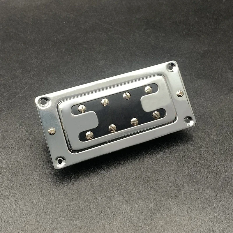 Mini Style Two Line 8 Holes 4-String Electric Bass Humbucker Pickup Neck/Bridge Pickup (The Neck and Bridge are Universal)