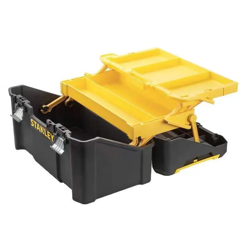 STANLEY STST83397-1-23 Essential Multi-Functional Tipping Bucket Folding Toolbox Tool Storage Box Portable Maintenance Organizer