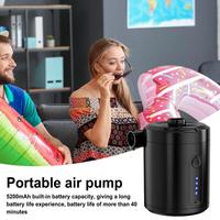 Small Air Pump Rechargeable Portable Electric Air Inflator Low Noise Fast Compressor Tool Wireless Mattress Inflator For Travel