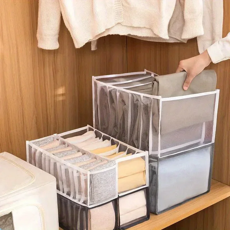 1pc Underwear Drawer Organizer Storage Box Foldable Closet Organizers Drawer Divider Storage Boxes for Underpants Socks Bra