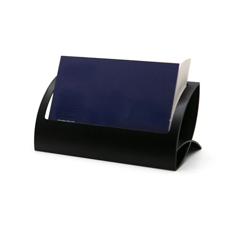 Tarjetero de Metal creativo para oficina, soporte para tarjetas de escritorio, Accesorios de escritorio, Clip para notas