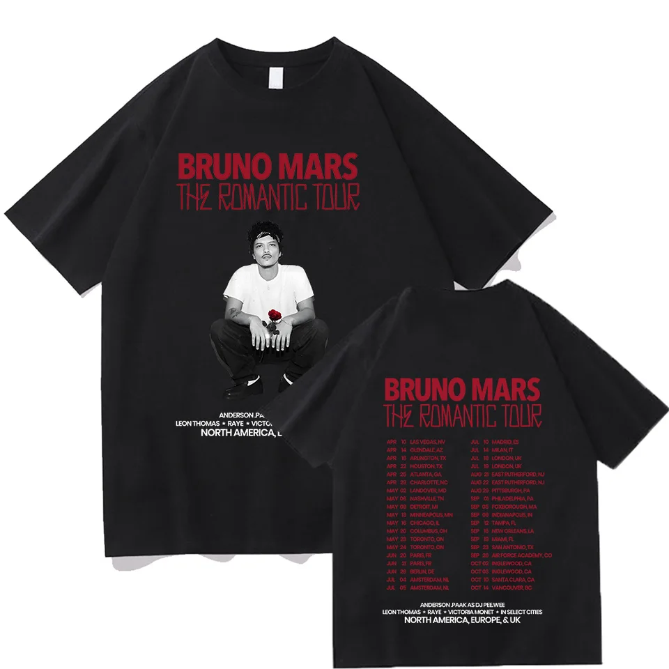 Bruno Mars The Romantic 2026 Tour Tee Bruno Mars T-shirt Unisex