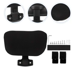 Cojín ajustable para reposacabezas, silla elevadora, bandeja para pendientes, cómodo suministro de oficina, tela de malla de plástico para ordenador