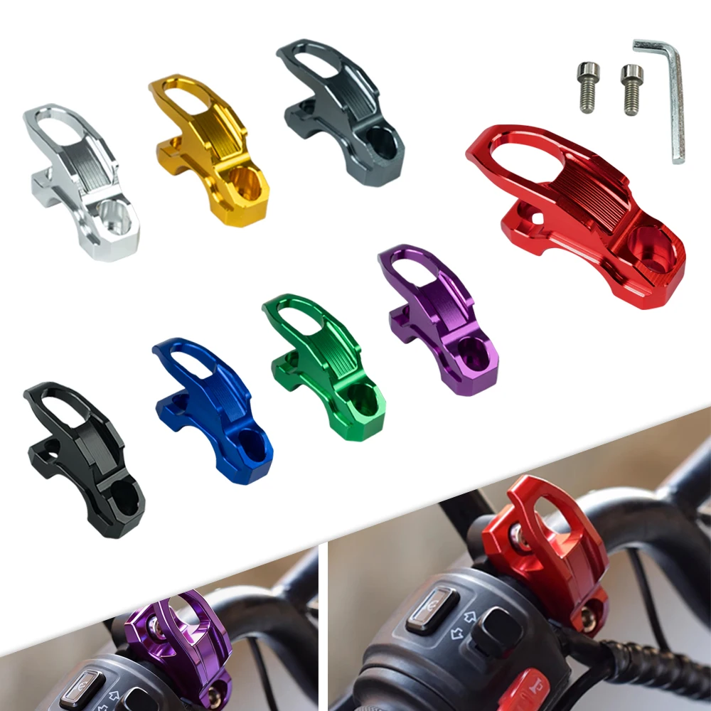 

CNC Aluminum Motorcycle Handlebar Helmet Hook Hanger Bracket Universal Accessories