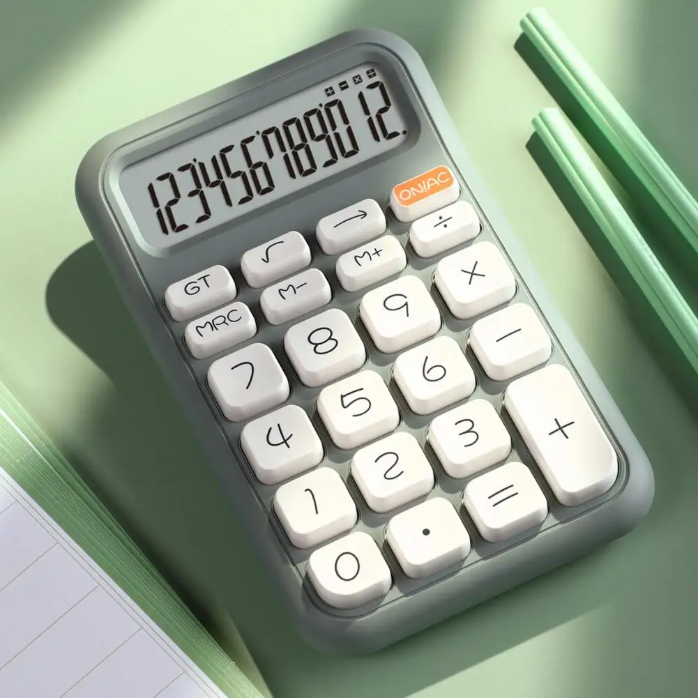 Kalkulator kompak Desktop tahan lama, kalkulator kompak dengan tampilan layar untuk penggunaan kantor sekolah rumah meningkatkan efisiensi akurasi Premium