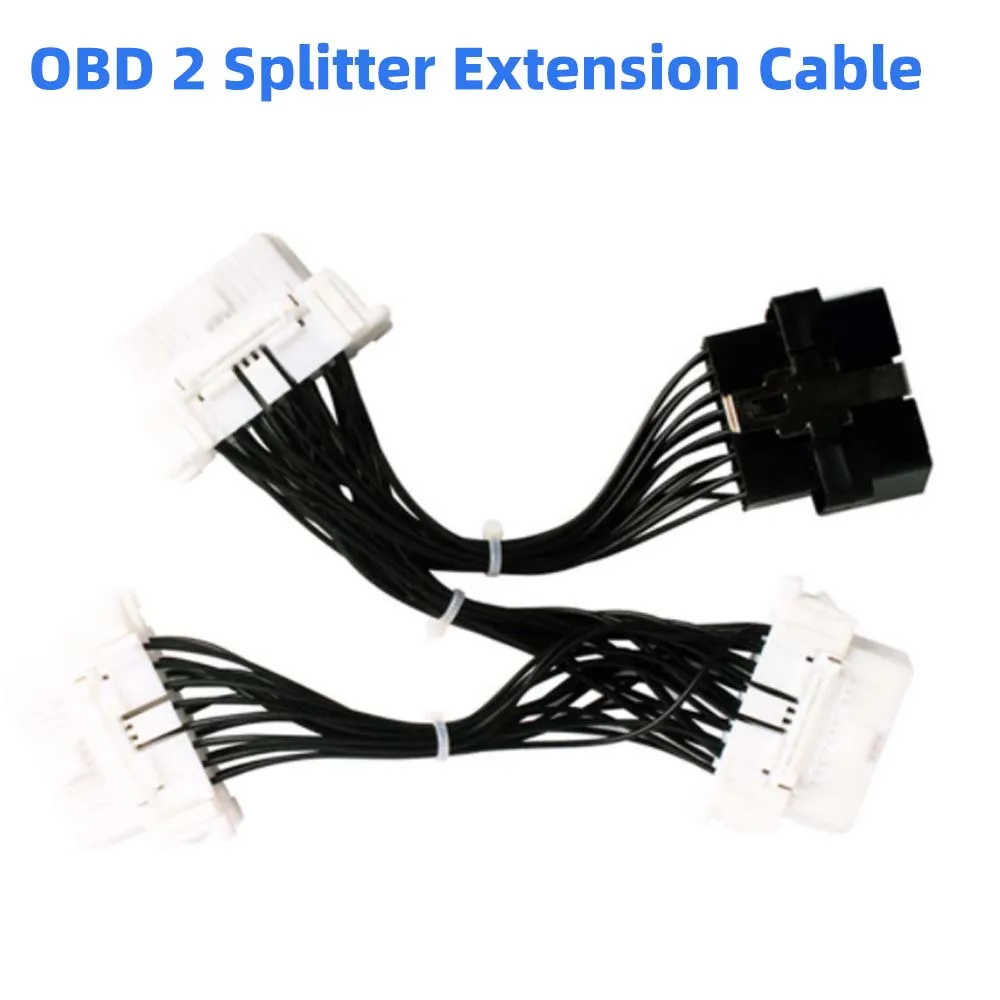 

OBD 16 Pin OBD2 OBDii OBD 2 Splitter Extension Cable One Male To Three Female Y Cable OBD2 Splitter OBD2 Extension for ELM327