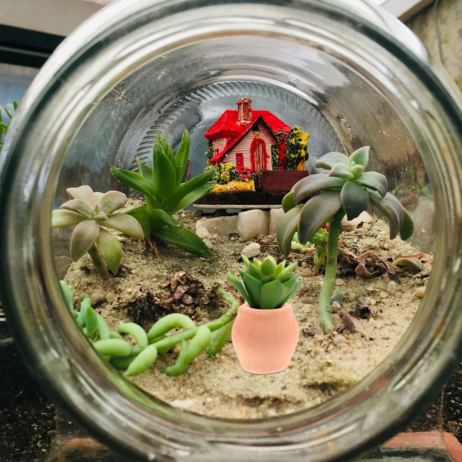 Pottery Flower Clay Mini Ceramic Succulents Planter Pots Office Small for Plants Bulk