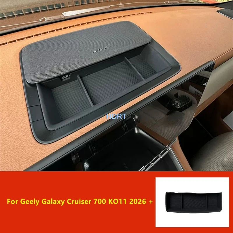 Car Styling Dashboard Storage Box Center Console Screen Rear Container Organizer Cover For Geely Galaxy Cruiser 700 KO11 2026 +