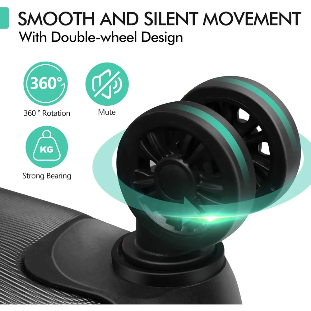 Leichter ABS-Hardside-Koffer mit 4 Universalrädern, TSA-Schloss, groß, 28 Zoll, schwarz für Reisen