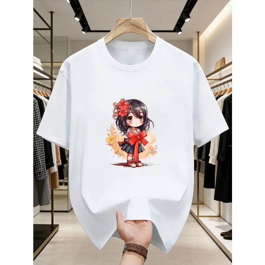 Unisex Stylish Round Neck Cotton T Shirt Casual Outdoor Comfortable Fashion Summer Daily TC Selection Hand Drone Series