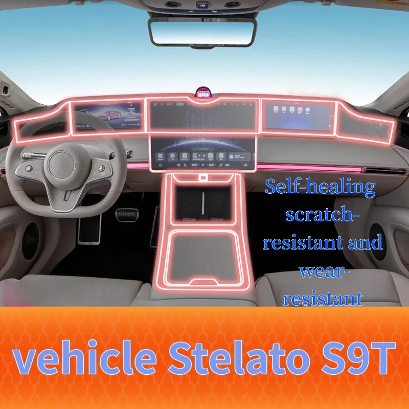 For 25-26 model Stelato S9T car interior accessories interior film dashboard transparent protective car sticker film
