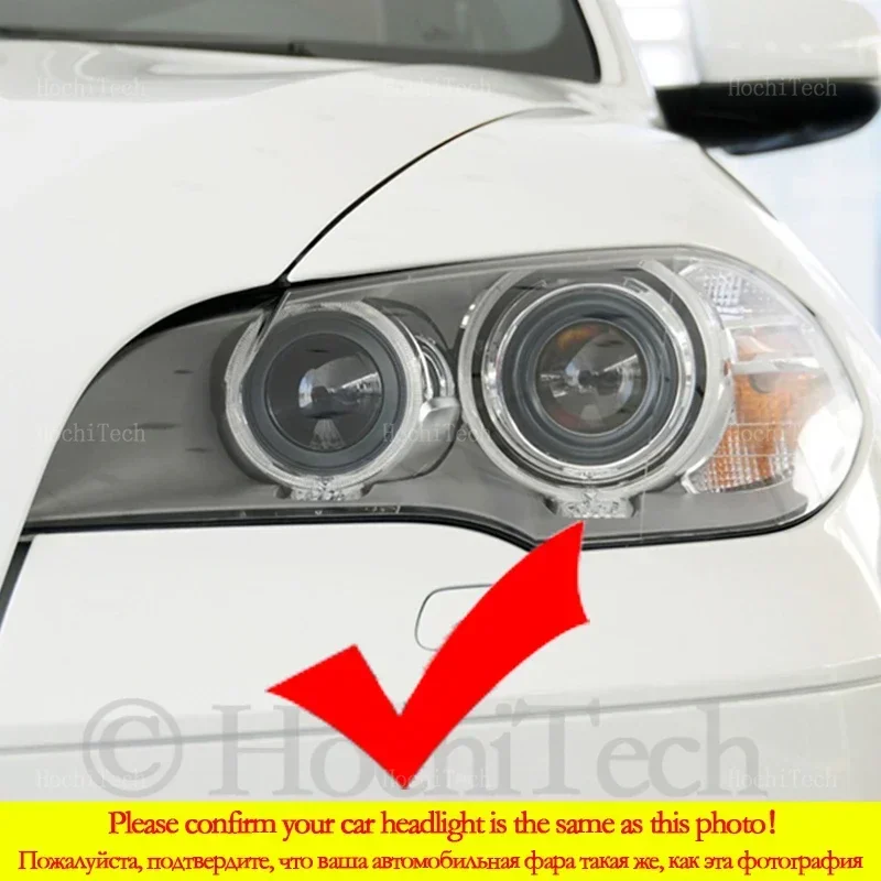 For BMW X5 E70 2007 2008 2009 2010 2011 2012 2013 Sequential APP control Muti-colored modes Angel Eyes Ring LED Turn signal