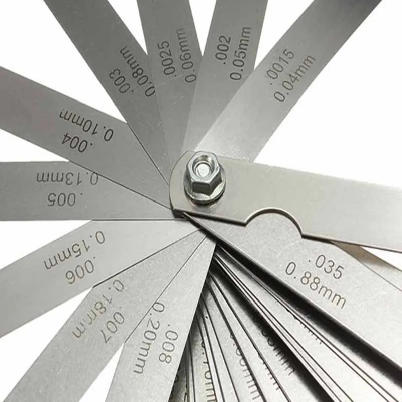 32 Blade Gauges Feeler Gauge Dual Reading Combination Ruler For Metric& SAE Meas