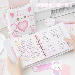 Kawaii Cartoon Notebook Lovely Animal Puppy Cat Scrapbook Notepad for Kids Gift Cute 72 Sheet Journal School Student Supplies