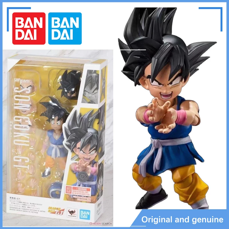 

В наличии Bandai S.H.Figuarts SHF Dragon Ball Аниме Сон Гоку GT Модель боевика Игрушки Готовые подарки Коллекция экшн-игрушек