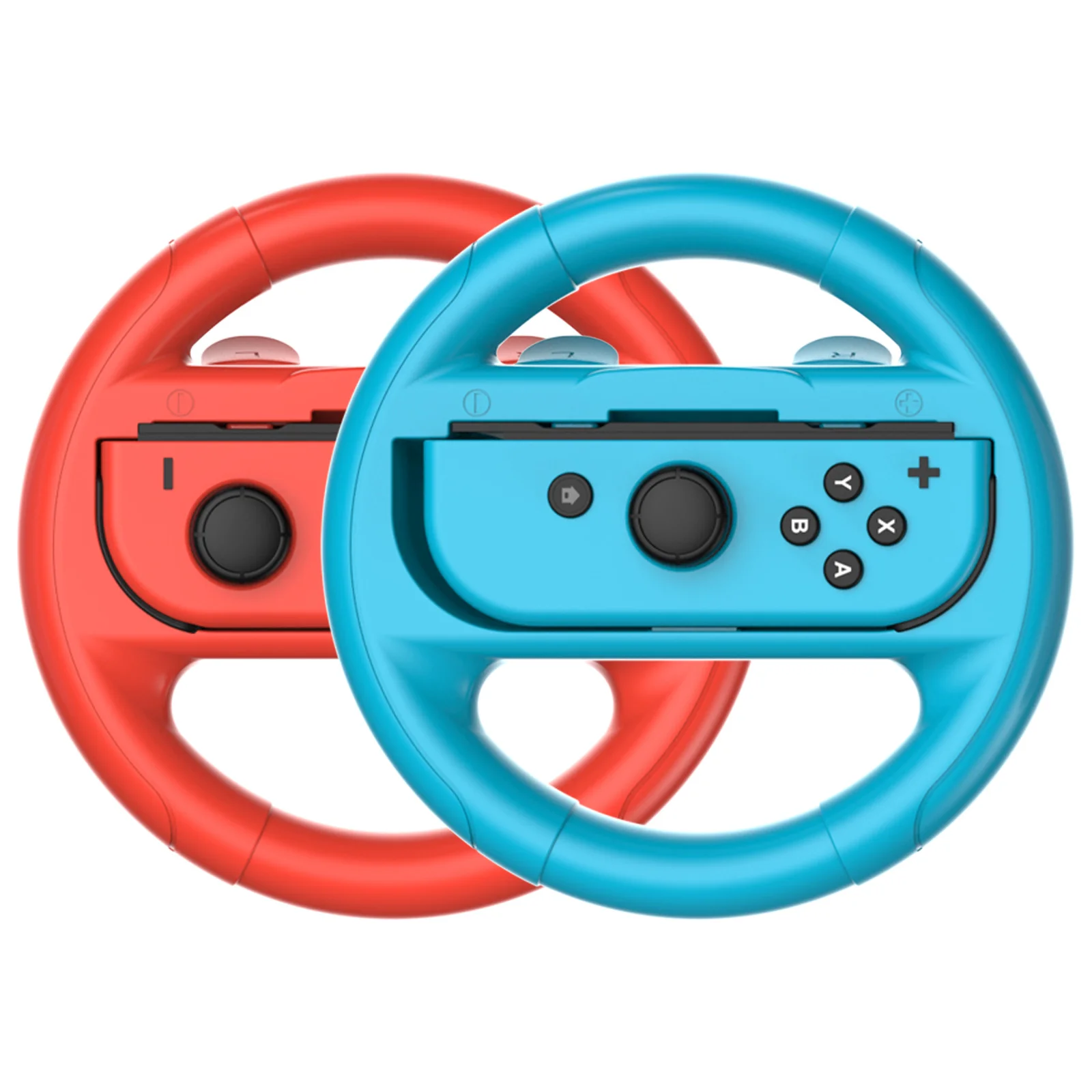 2Pack Steering Wheel Compatible with Nintendo Switch Wheel Family Use Accessories for Switch/Switch OLED JoyCon Controllers