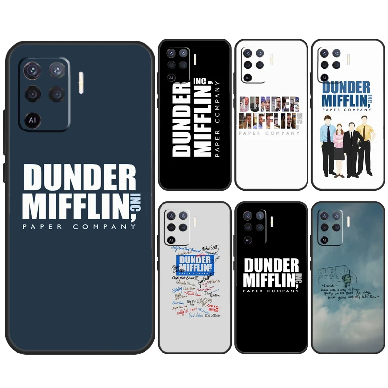 Dunder Mifflin The Office For OPPO A74 A94 A54 A58 A78 A98 A16 A76 A96 A15 A17 A77 A5 A9 A52 A72 A79 A57S A53S Case