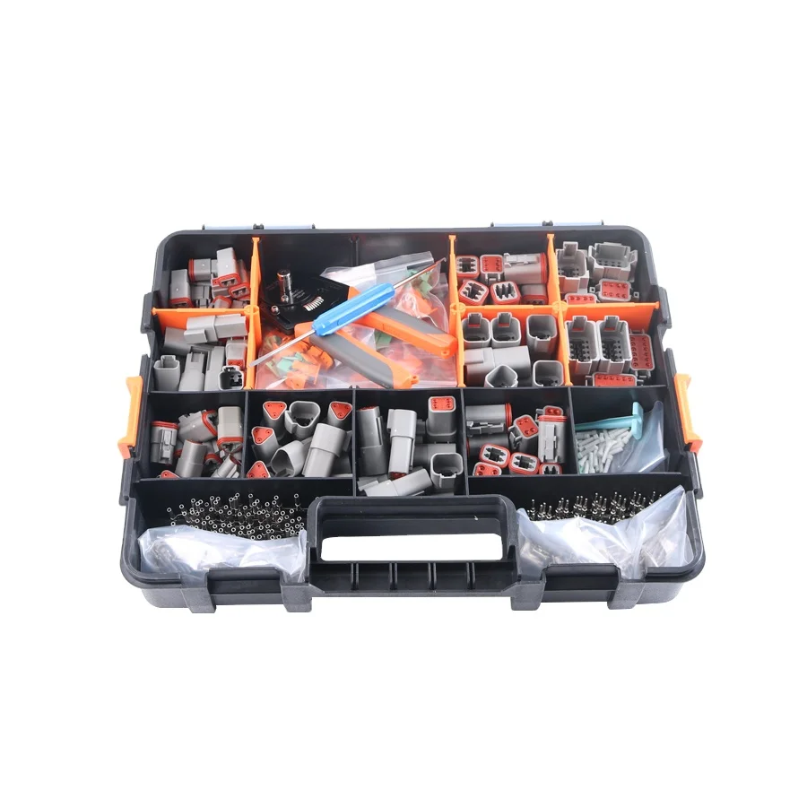 Deutsch Connector Kits DTM Series 2-12 Pin Terminals  with Crimping Tool Electronic Customize Auto Accessories Connector Kit