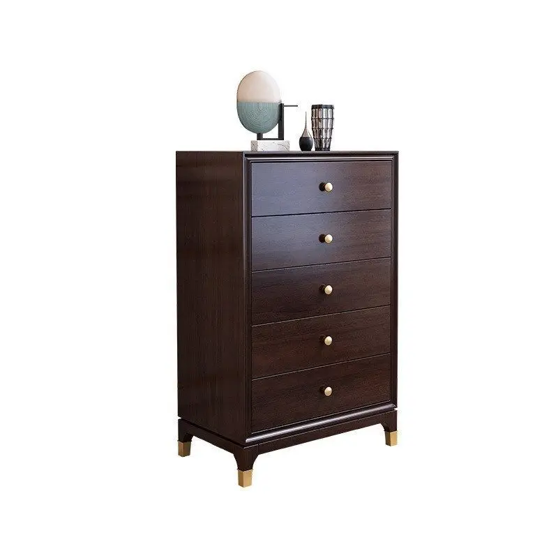 solid wood chest of drawers, bedroom post-modern simple locker, bucket cabinet living room, retro porch drawer cabinet