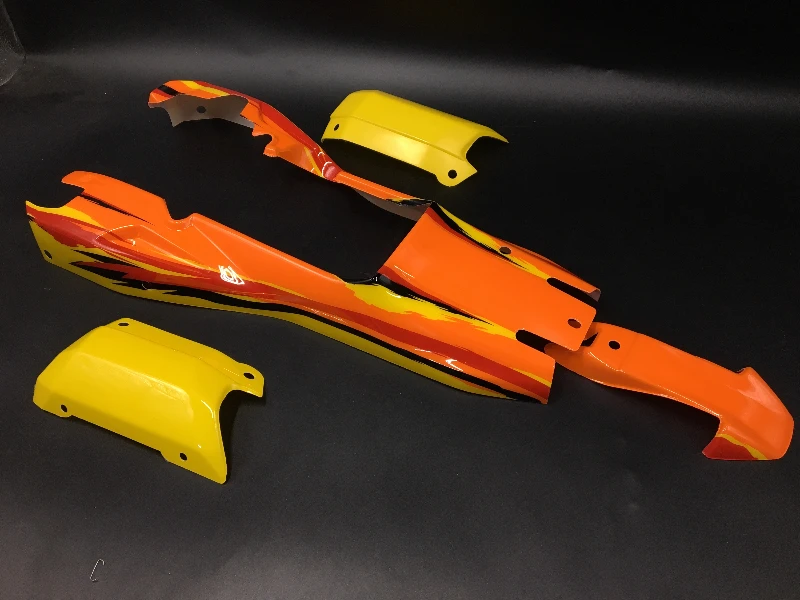 Oryginalna karoseria HPI BAJA 5B w skali 1/5, przeznaczona do pojazdów terenowych, kompatybilna z częściami karoserii modeli zdalnie sterowanych KM.