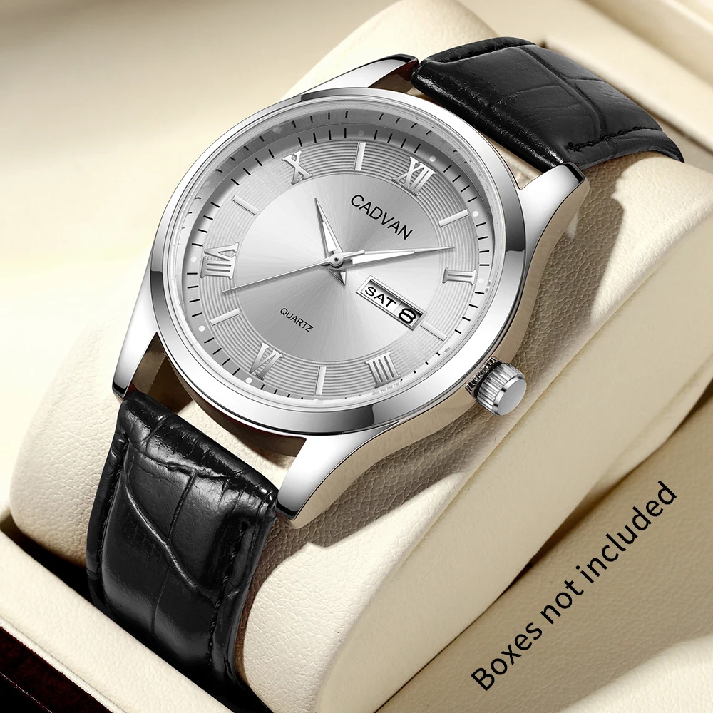 1pc new casual business men's round pointer quartz watch men's timer - daily wear holiday gift