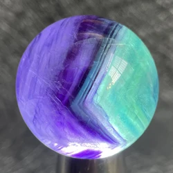 Natural Stone Fluorite Crystal Ball Polished Quartz Sphere Reiki Healing Gift Room Colorful Decor