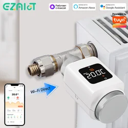 Tuya WiFi Smart Thermostat Radiator Actuator TRV Thermostatic Valve Temperature Controller Works With Alexa Google Home Alice