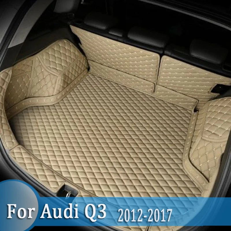 

High Side Car trunk mat for Audi Q3 2012 2013 2014 2015 2016 2017 cargo liner carpet interior accessories cover